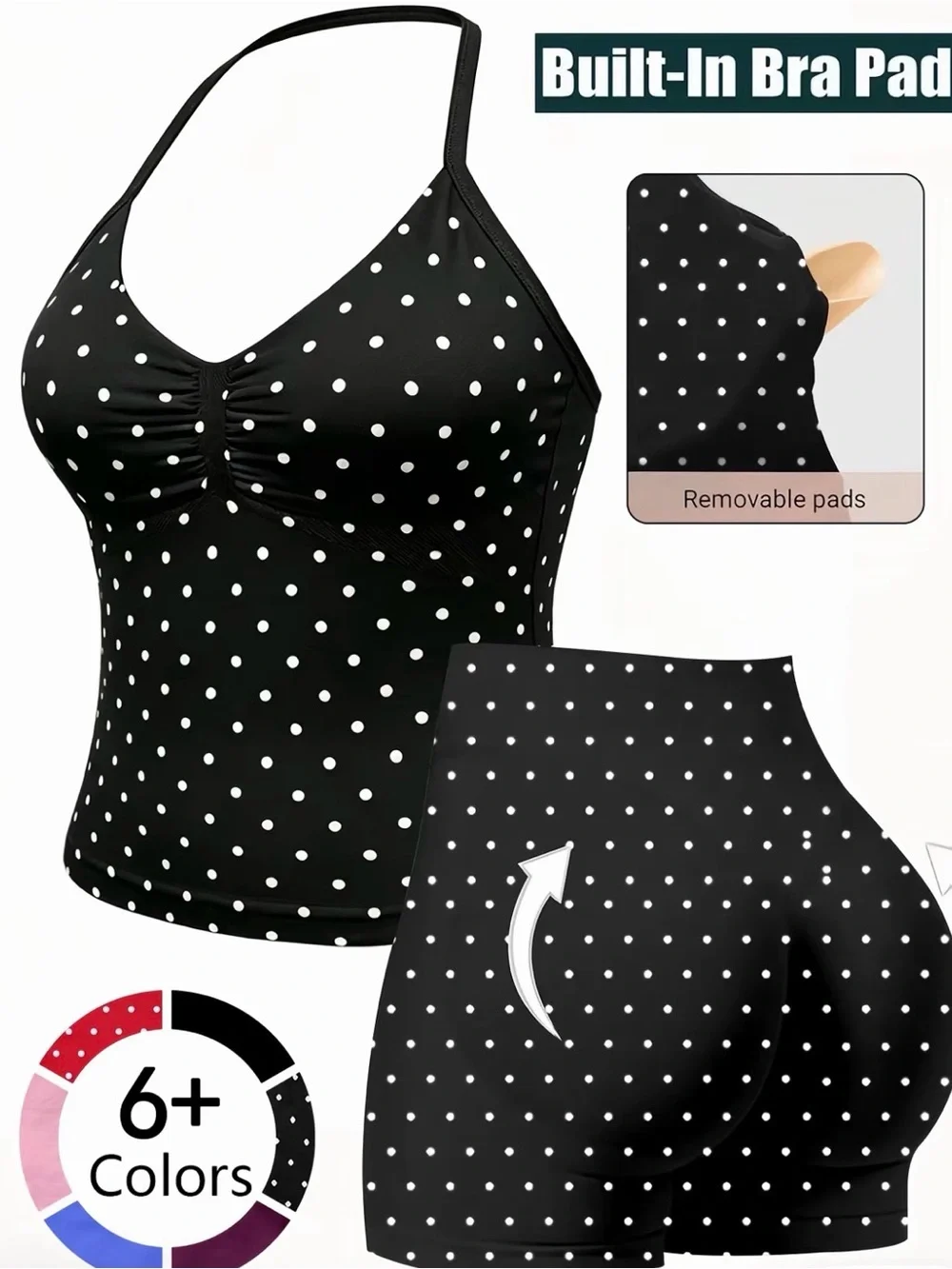 Gym Polka Dot Workout Set